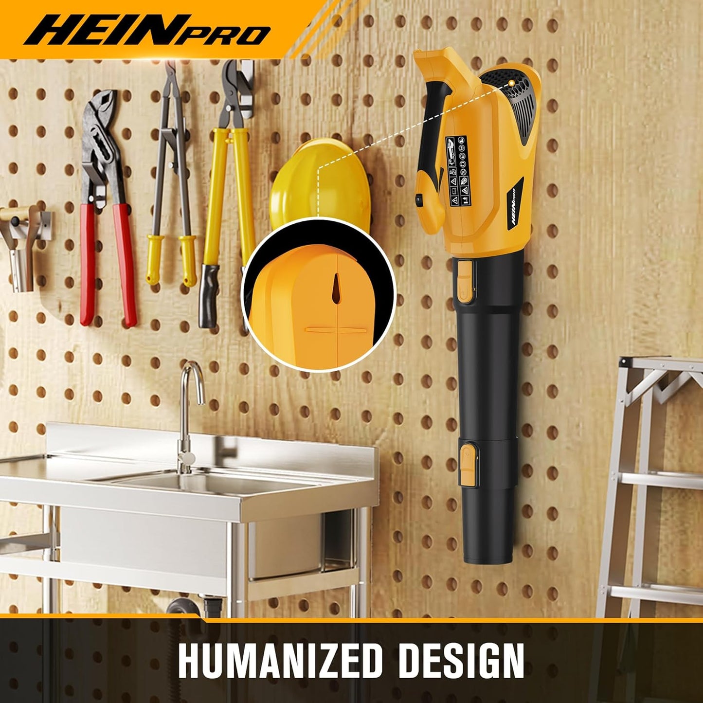 Soplador de hojas inalámbrico compatible con batería Dewalt de 20 V máximo, soplador eléctrico de hojas de 500 CFM/150 MPH inalámbrico, 5 modos de velocidad, sopladores alimentados por batería para el