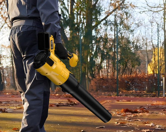 Soplador de hojas inalámbrico para batería Dewalt de 20 V máximo, soplador eléctrico de 480 CFM con motor sin escobillas, ajustable 3 velocidades de hasta 22000 RPM, soplador de hojas de mano para