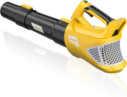 VERVEWAVE Soplador de hojas inalámbrico para batería Dewalt de 20 V máx. (sin batería), soplador de hojas eléctrico inalámbrico de hasta 500 CFM con modo de 5 velocidades, potente soplador de hojas