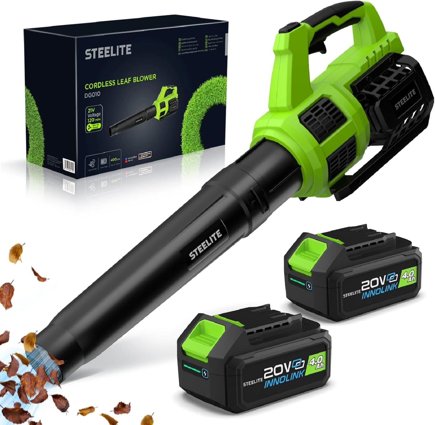 soplador de hojas 2 baterías