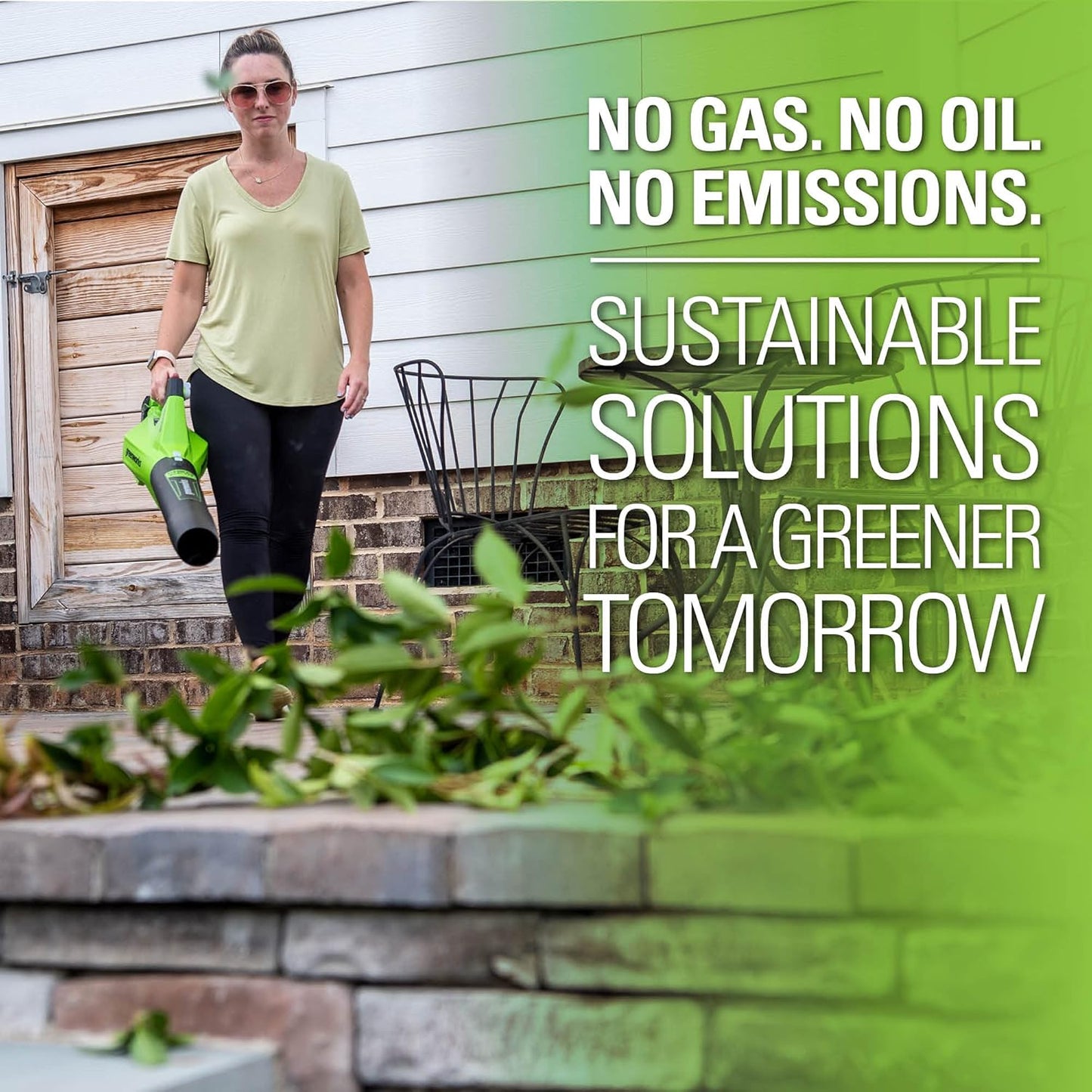 Greenworks Soplador de Hojas axial inalámbrico de 40 V (120 mph / 450 CFM / 75+ Herramientas compatibles), batería de 4.0 Ah y Cargador incluidos