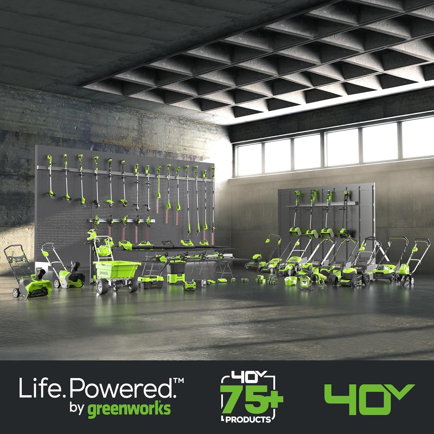 Greenworks Soplador de Hojas axial sin escobillas de 40 V (550 CFM/130 mph) con batería USB de 4 Ah y Cargador