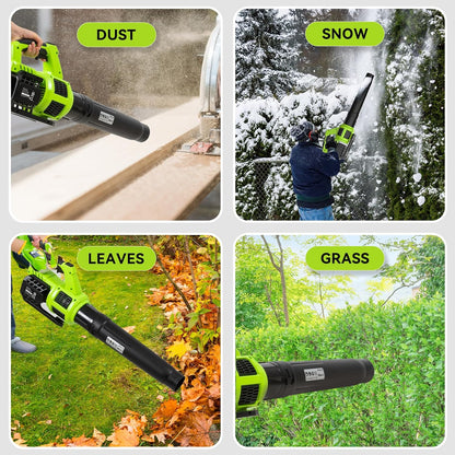 soplador de hojas 2 baterías